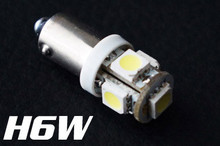 Żarówki LED H6W - Trzonek BAX9S - 12v