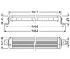 Schemat Wymiary belki LED bar Osram LEDriving® LIGHTBAR VX1000-CB SM