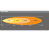 Wykres wiązki świetlnej Spot belki LED bar Osram LEDriving® LIGHTBAR VX250-SP