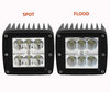 Dodatkowy reflektor LED Kwadrat 24W CREE do 4X4 - Quad - SSV Spot VS Flood