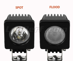 Dodatkowy reflektor LED CREE Kwadrat 10W do Motocykl - Skuter - Quad Spot VS Flood