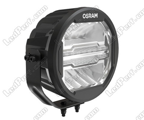 Widok z tyłu dodatkowego reflektora LED Osram LEDriving® ROUND MX260-CB i żeberek Chłodzenie.