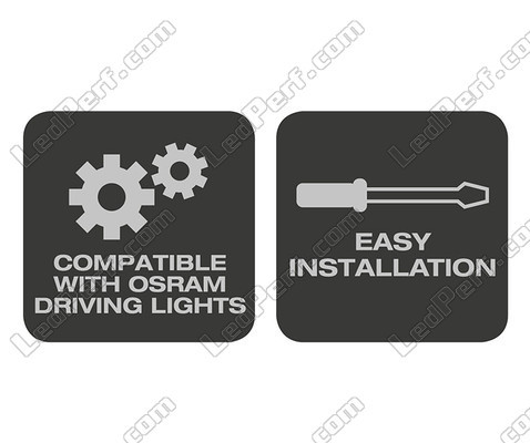 Uchwyt Osram LEDriving® LICENSE PLATE BRACKET AX łatwy w montażu i kompatybilny ze wszystkimi lampami Osram z gamy LEDriving.