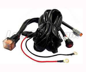 Kabel zasilający z przekaźnikiem do belki LED bar i reflektora - 1 złącze DT - Wyłącznik nieruchomy