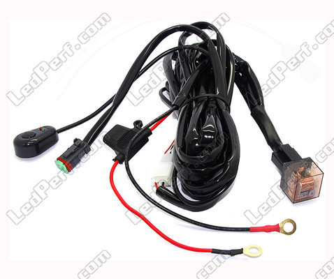 Kabel zasilający z przekaźnikiem do belki LED bar i reflektora - 1 złącze DT - Wyłącznik ruchomy