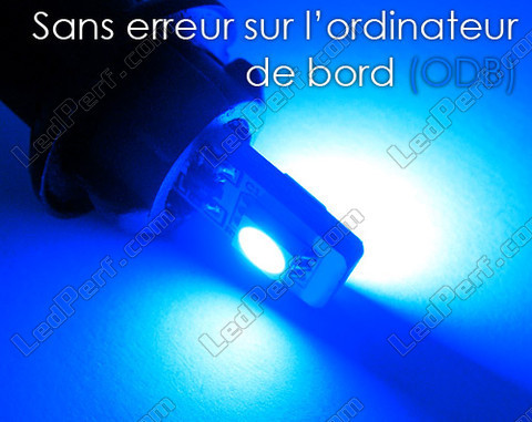 żarówka LED T10 W5W Bez błędu OBD - Zabezpieczenie przed błędem OBD - Dual Niebieski