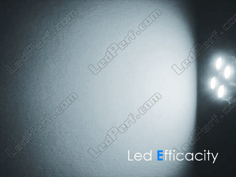 żarówka LED BAX9S H6W Efficacity efekt biała xenon