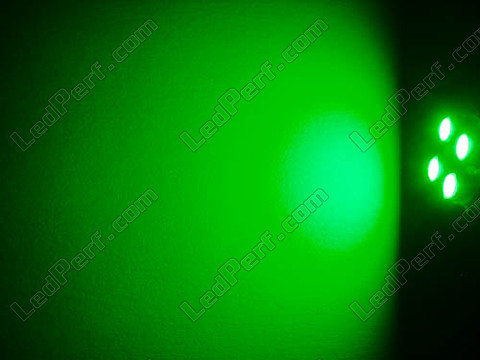 żarówka LED BAX9S H6W Efficacity Zielona