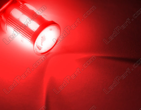 LED P21/5W magnifier czerwony Wysokiej Mocy ze szkłem powiększającym do świateł