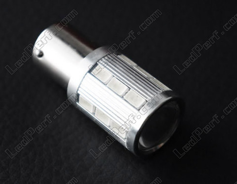 LED P21W magnifier czerwony Wysokiej Mocy ze szkłem powiększającym do świateł