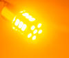 żarówka LED Kierunkowskaz RY10W BAU15S z 21 LED pomarańczowe
