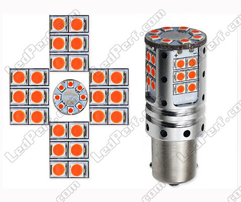 Żarówka P21W LED Wysokiej Mocy Pomarańczowy LED R5W P21W P21 5W PY21W LED Pomarańczowe Trzonek BAU15S BA15S