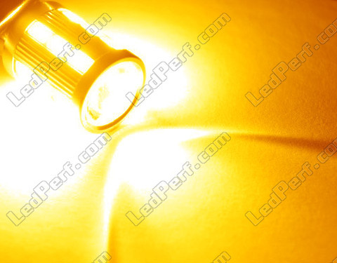 LED P21W magnifier pomarańczowy Wysokiej Mocy ze szkłem powiększającym do Kierunkowskazy