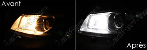 Światła postojowe LED xenon biały W5W T10 - Renault Megane 2