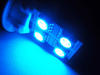 LED T10 W5W Rotation z oświetleniem bocznym Niebieska