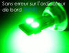 żarówka LED T10 W5W Bez błędu OBD - Zabezpieczenie przed błędem OBD - Quad Zielony