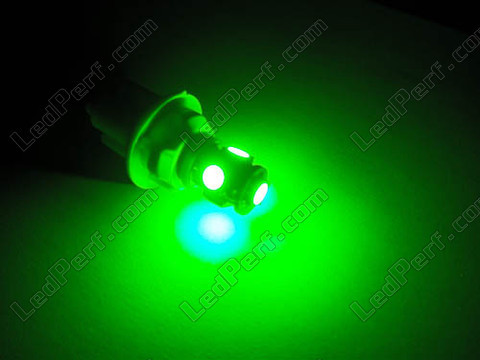 żarówka LED T10 W5W Xtrem efekt Zielona xenon