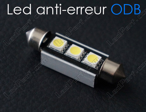 żarówka LED 42mm C10W Bez błędu OBD - Zabezpieczenie przed błędem OBD Biały