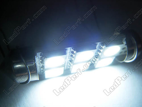 LED rurkowa światło sufitowe, bagażnik, schowek na rękawiczki, tablica rejestracyjna biały 39mm - C5W
