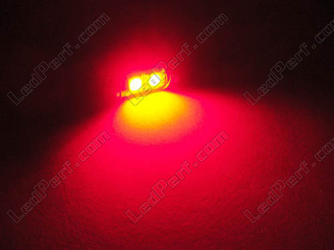 LED rurkowa światło sufitowe, bagażnik, schowek na rękawiczki, tablica rejestracyjna czerwony 31mm - C3W