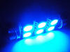 LED rurkowa światło sufitowe, bagażnik, schowek na rękawiczki, tablica rejestracyjna niebieski 39mm - C5W