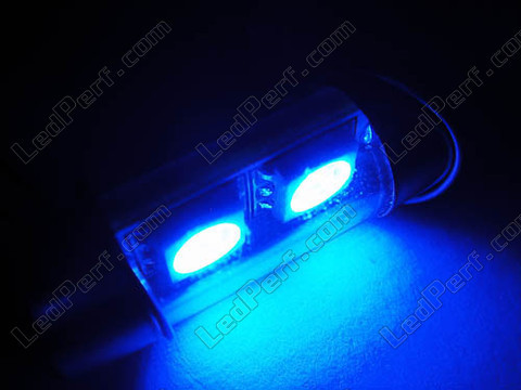 LED rurkowa światło sufitowe, bagażnik, schowek na rękawiczki, tablica rejestracyjna niebieski 31mm - C3W