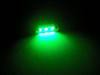 żarówka LED 37mm C5W Bez błędu OBD - Zabezpieczenie przed błędem OBD Zielony