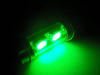 LED rurkowa światło sufitowe, bagażnik, schowek na rękawiczki, tablica rejestracyjna zielony 31mm - C3W