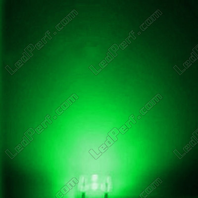 LED Superflux zielona