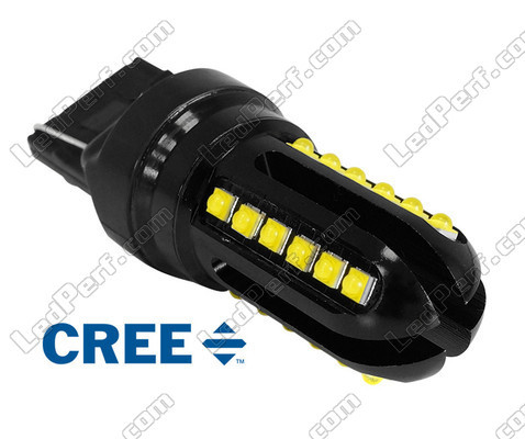 żarówka W21W LED (T20) Ultimate o wysokiej wydajności - 24 LED CREE - Zabezpieczenie przed błędem OBD