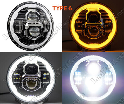 Reflektor LED Typ 6 do Buell S1 Lightning - Homologowana optyka motocykl okrągły