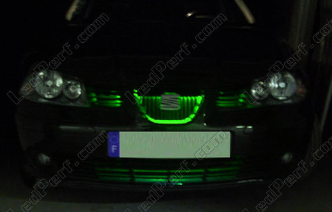 osłona chłodnicy taśma LED zielona wodoodporna 60cm