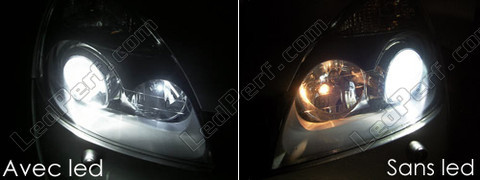LED światła postojowe xenon biały Renault Clio 2