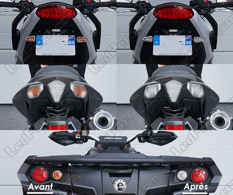 LED tylne kierunkowskazy BMW Motorrad C 400 X przed i po