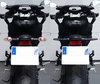 Porównanie przed i po zmianie na kierunkowskazy sekwencyjne LED BMW Motorrad C 650 Sport