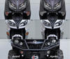 LED przednie kierunkowskazy BMW Motorrad F 650 CS przed i po