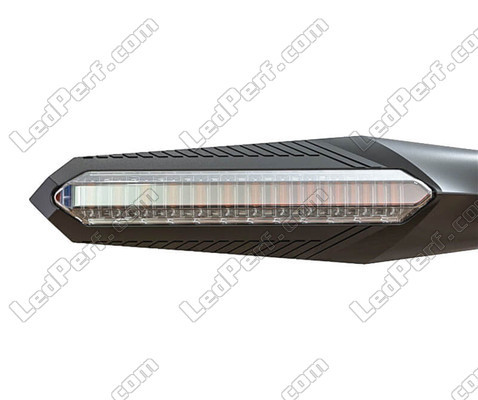 Kierunkowskaz sekwencyjny LED do Harley-Davidson Slim 1690 widok z przodu.