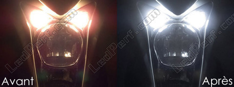 LED światła postojowe xenon biały Kawasaki ER 6N