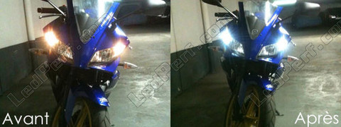 LED światła postojowe xenon biały Yamaha YZF R125