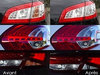 LED tylne kierunkowskazy Audi A1 II przed i po