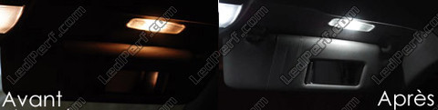 LED lusterek w osłonach przeciwsłonecznych Audi A4 B6
