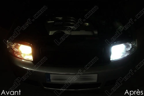 LED światła postojowe xenon biały Audi A4 B6
