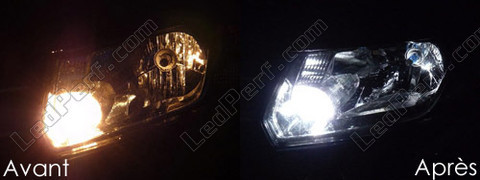 LED światła postojowe xenon biały Dacia Logan 2