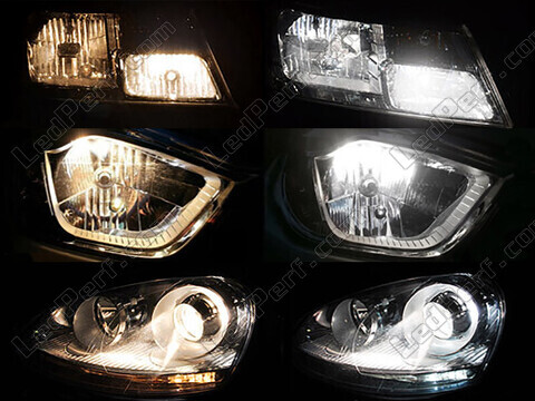 Porównanie Światła mijania Xenon Effect DS Automobiles DS4 przed i po zmianie
