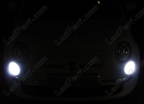 LED świateł postojowych/Światła do jazdy dziennej Xenon Biały Fiat 500