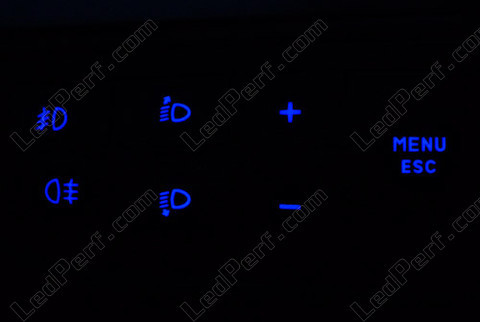 LED oświetlenia przełączników niebieski fiat Grande Punto Evo