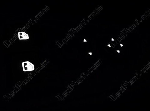 LED oświetlenia przyciski podnośnika szyb i regulacji lusterek wstecznych biały fiat Grande Punto Evo