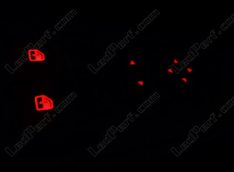 LED oświetlenia przyciski podnośnika szyb i regulacji lusterek wstecznych czerwony fiat Grande Punto Evo