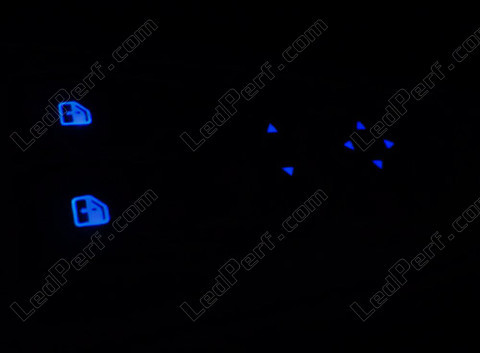 LED oświetlenia przyciski podnośnika szyb i regulacji lusterek wstecznych niebieski fiat Grande Punto Evo