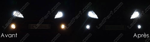 LED światła przeciwmgielne xenon biały Ford Fiesta MK7 -